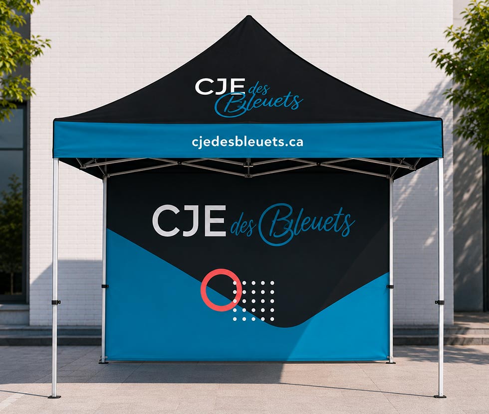 tentes-promotionnelles-personnalisee-logo-et-couleurs-cje-des-bleuets-tnt-atelier-article-promotionnel-corporatif-quebec