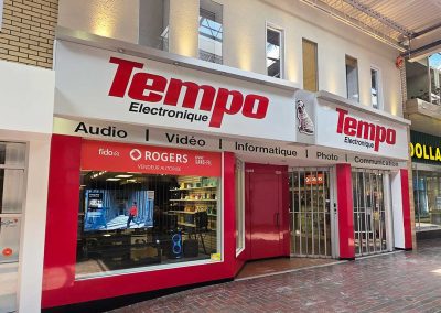 Enseigne Tempo électronique